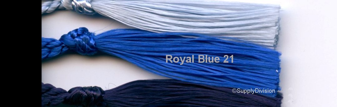 Rayon style Bookmark tassel Royal Blue pack.